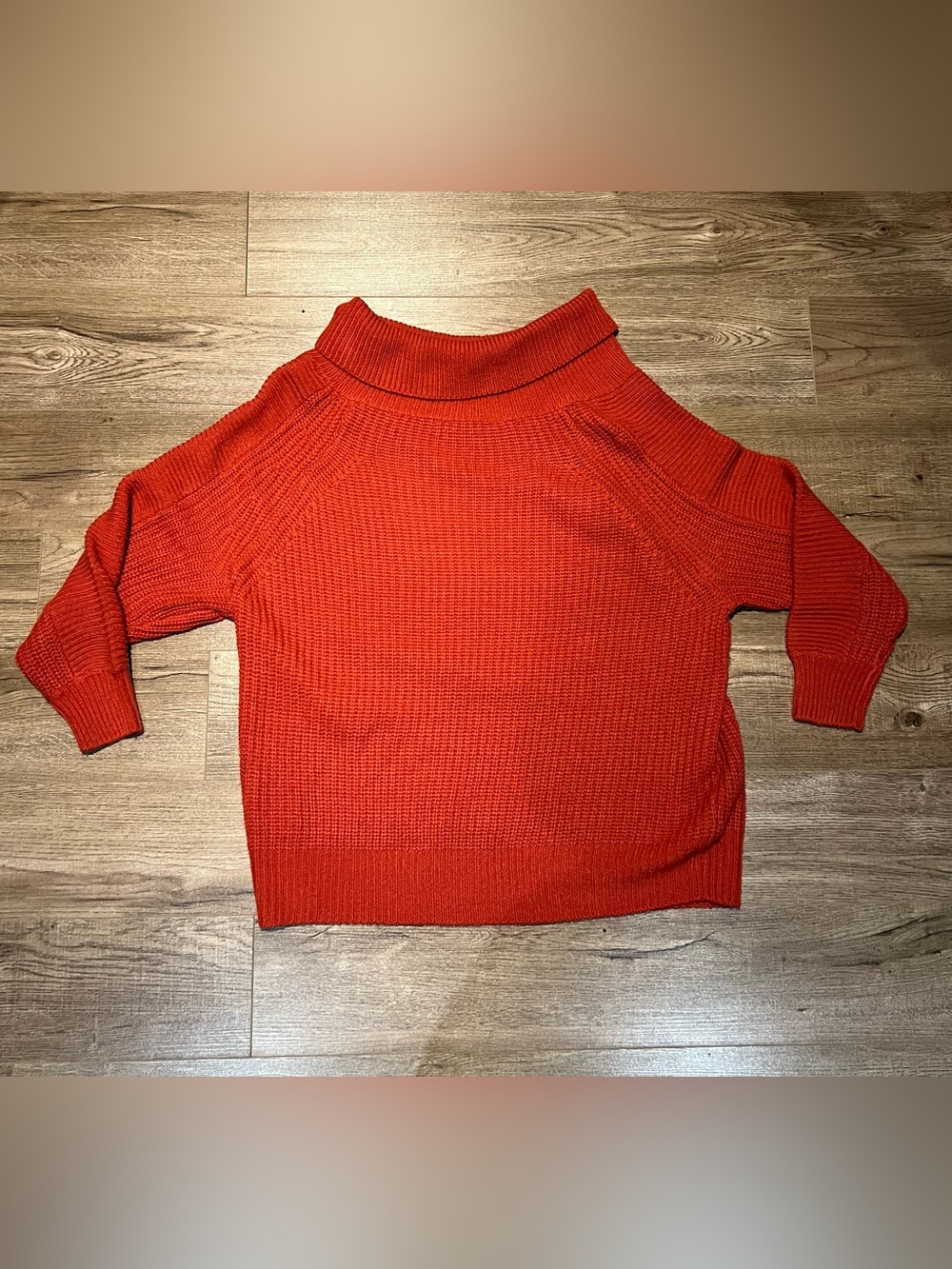 Suzy Shier Red Off-the-Shoulder Knit Sweater
